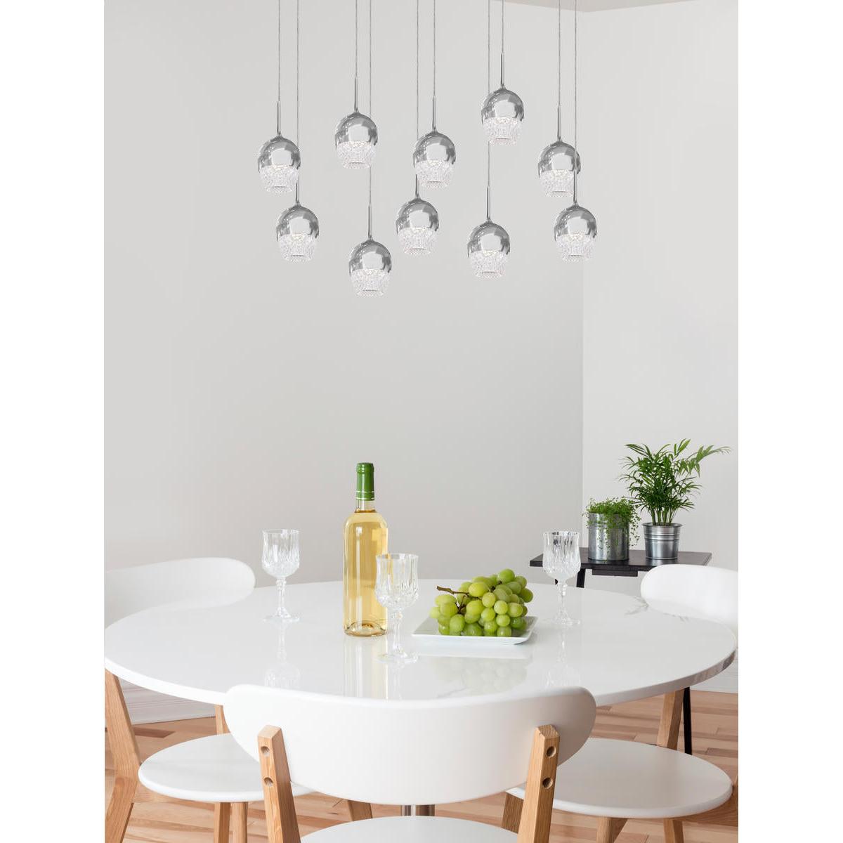 Kuzco Lighting Inc. CRYSTAL ROMA PD12803-CH Pendant Transitional - Chrome