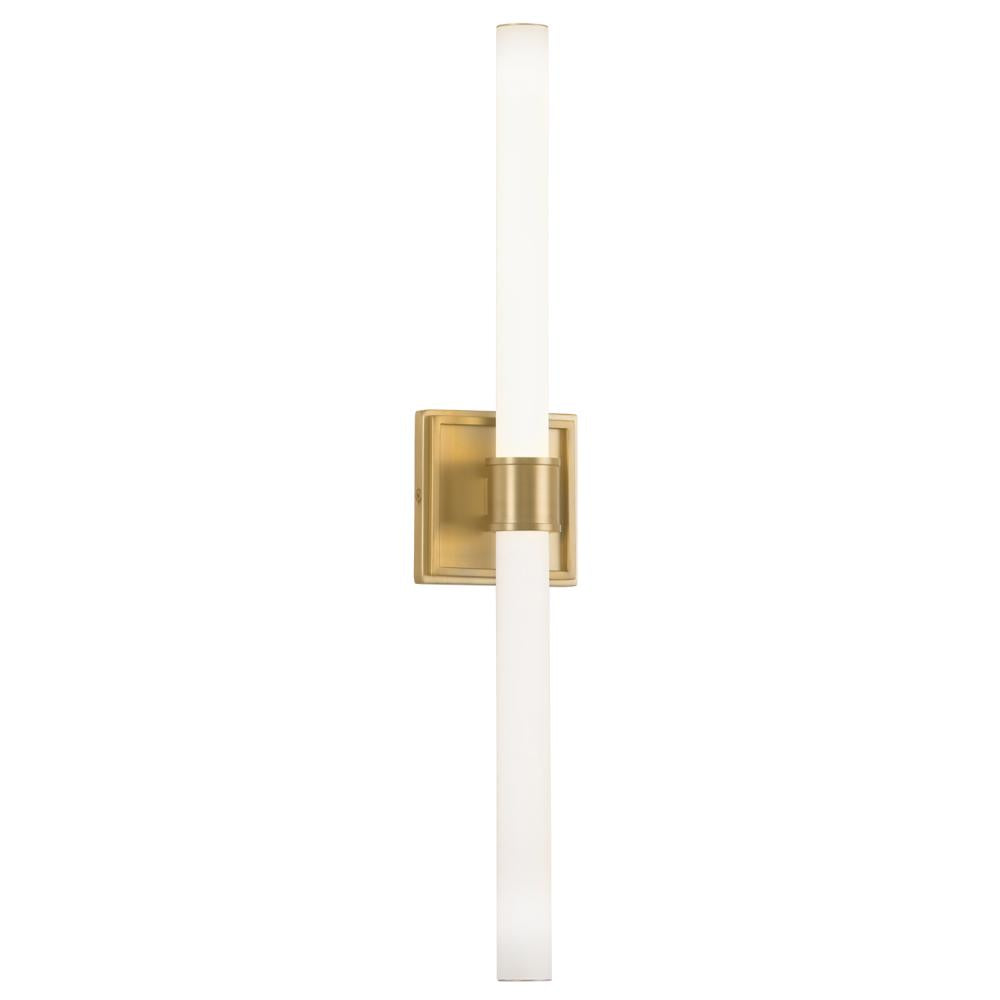 Kuzco Rona VL17024-BG LED Vanity Light Fixture, UL Damp Rated, Brushed Gold