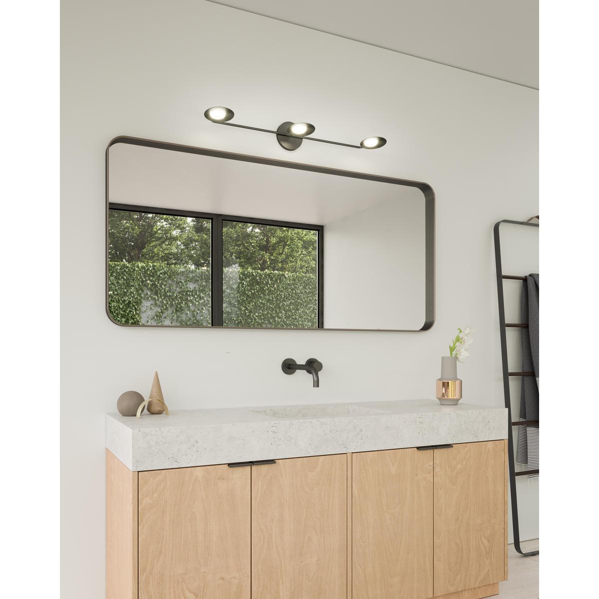 Kuzco Lighting VL90133-BK Vanity Light Fixture, UL Damp Rated, Black