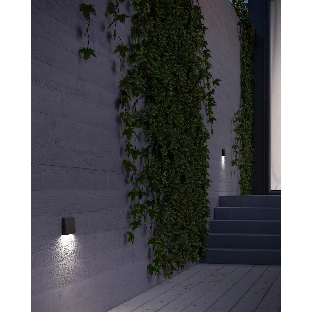 Kuzco Lighting ER30103-BK Roto 3-in LED Exterior Wall/Step Light Fixture, UL Damp Rated, Black