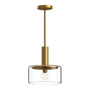 ALORA MOOD Lighting PD535010AGCL Pendant, 1 Light, Aged Gold/Clear Glass