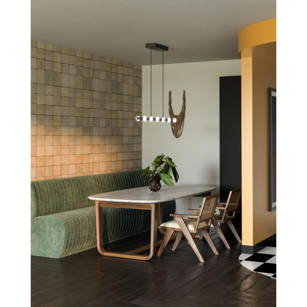 Kuzco Rezz LP63436-BK Linear Pendant, UL Damp Rated, Black