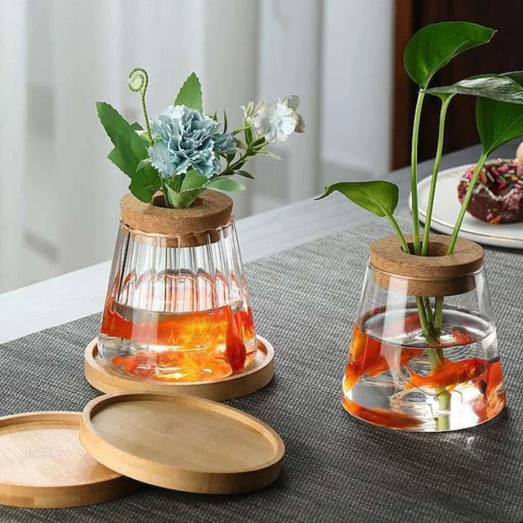 Glass Hydroponic Vase Propagation Station Décor | Aurelia