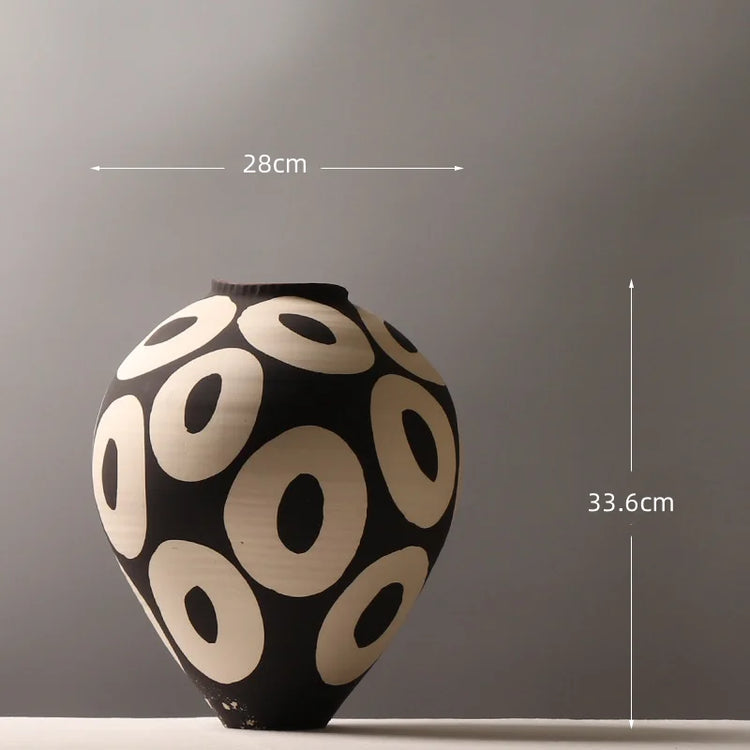 Geometric Ceramic Flower Vase Porcelain Décor | Aurelia