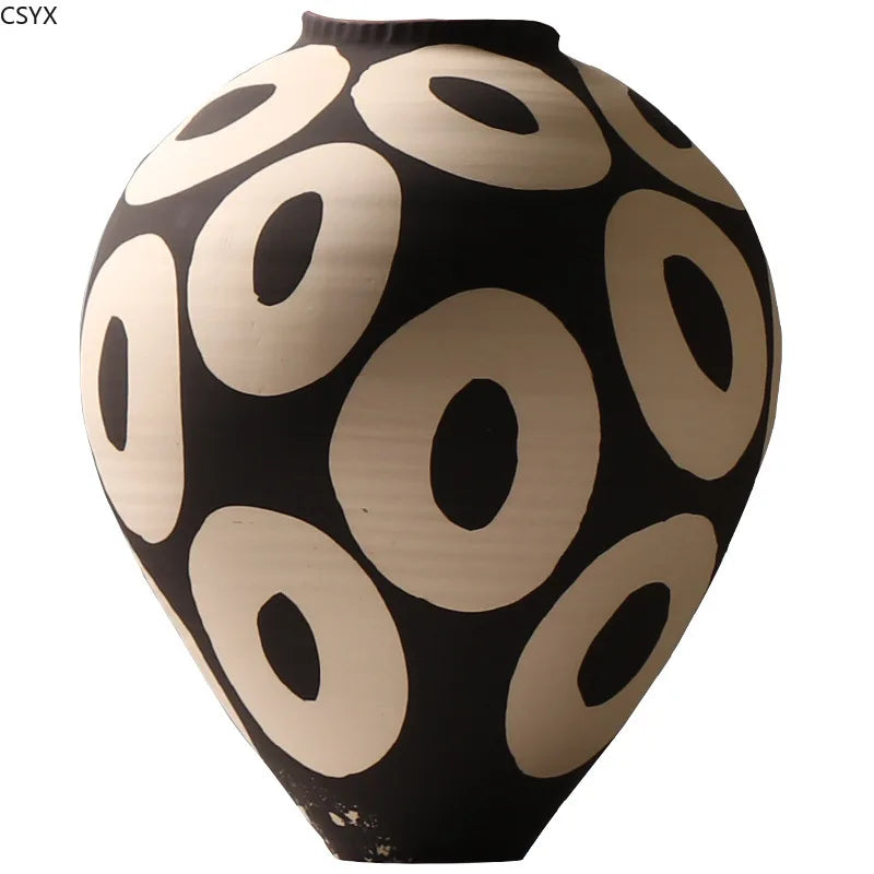Geometric Ceramic Flower Vase Porcelain Décor | Aurelia