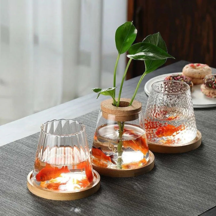 Glass Hydroponic Vase Propagation Station Décor | Aurelia