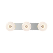 Kuzco Lighting VL57532-CH/OP Samar 32-in Vanity Lights Fixture, UL Damp Rated, Chrome/Opal Glass