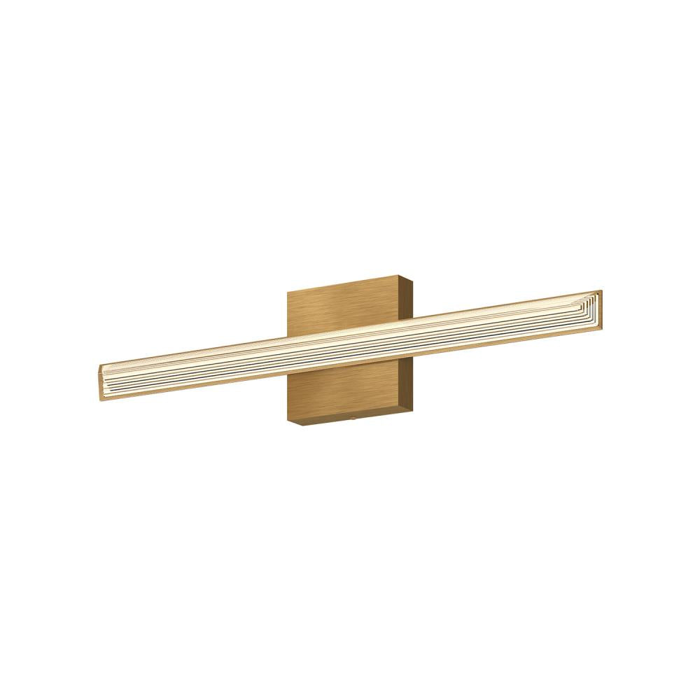 Kuzco Saphir VL27523-BG Vanity Light Fixture, UL Damp Rated, Brushed Gold