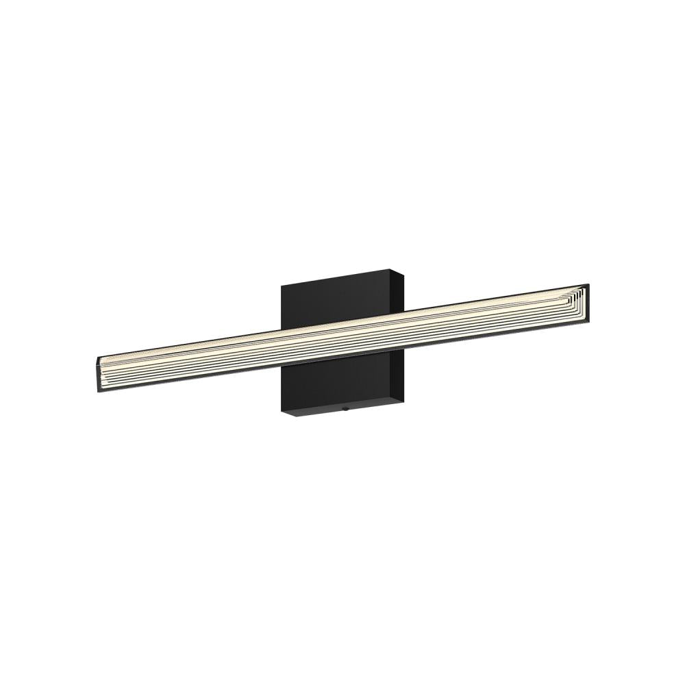 Kuzco Saphir VL27523-BK Vanity Light Fixture, UL Damp Rated, Black