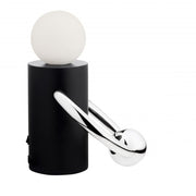 Kuzco Septum TL73708-MB/CH Table Lamp, LED, Matte Black/Chrome