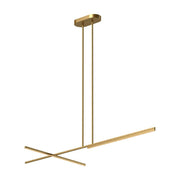Kuzco Shift LP28760-BG LED Linear Pendant, UL Damp Rated, Brushed Gold