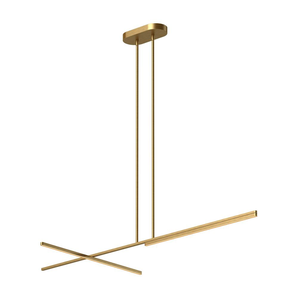 Kuzco Shift LP28760-BG LED Linear Pendant, UL Damp Rated, Brushed Gold