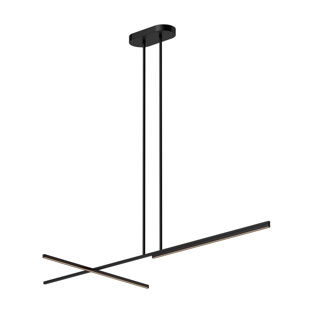 Kuzco Shift LP28760-BK Linear Pendant, UL Damp Rated, Black