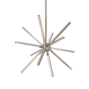 Kuzco Lighting CH14220-BN LED Chandelier, 20-in Brushed Nickel, Modern Design