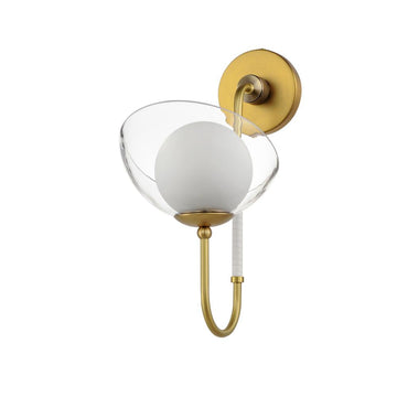 Studio M Lighting SM21301SBR Chapeau LED Hat Tip Sconce