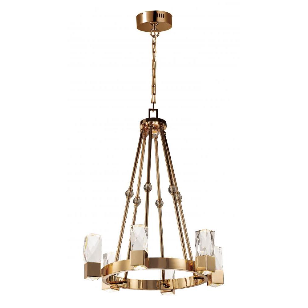 27 Inch Suspension Chandelier – Polished Gold