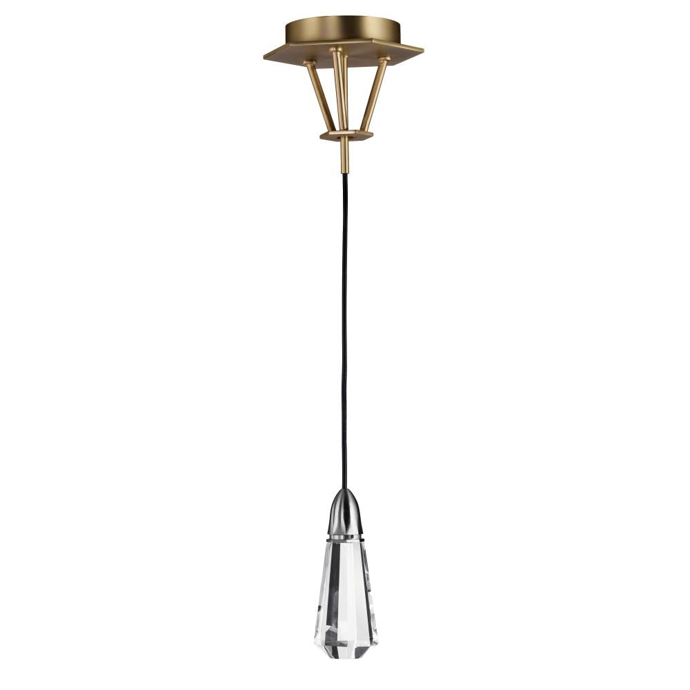 3 Inch Suspension Pendant – Satin Nickel / Satin Brass