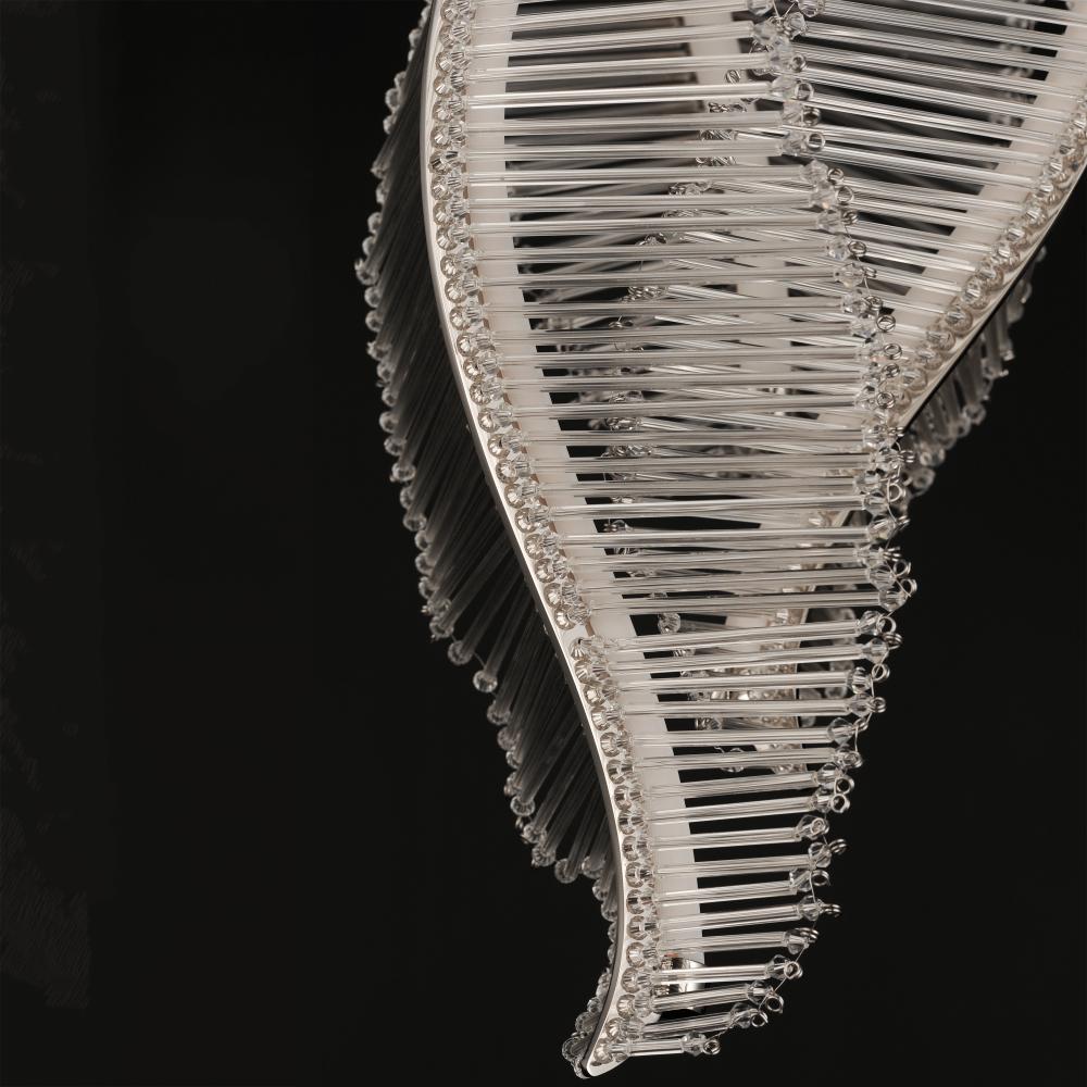 10 Inch Multi-Light Pendant – Polished Nickel - Alternate view