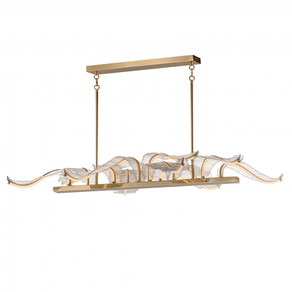 Studio M Lighting SM23819BCGLD Lillet 10-Light LED Linear Pendant