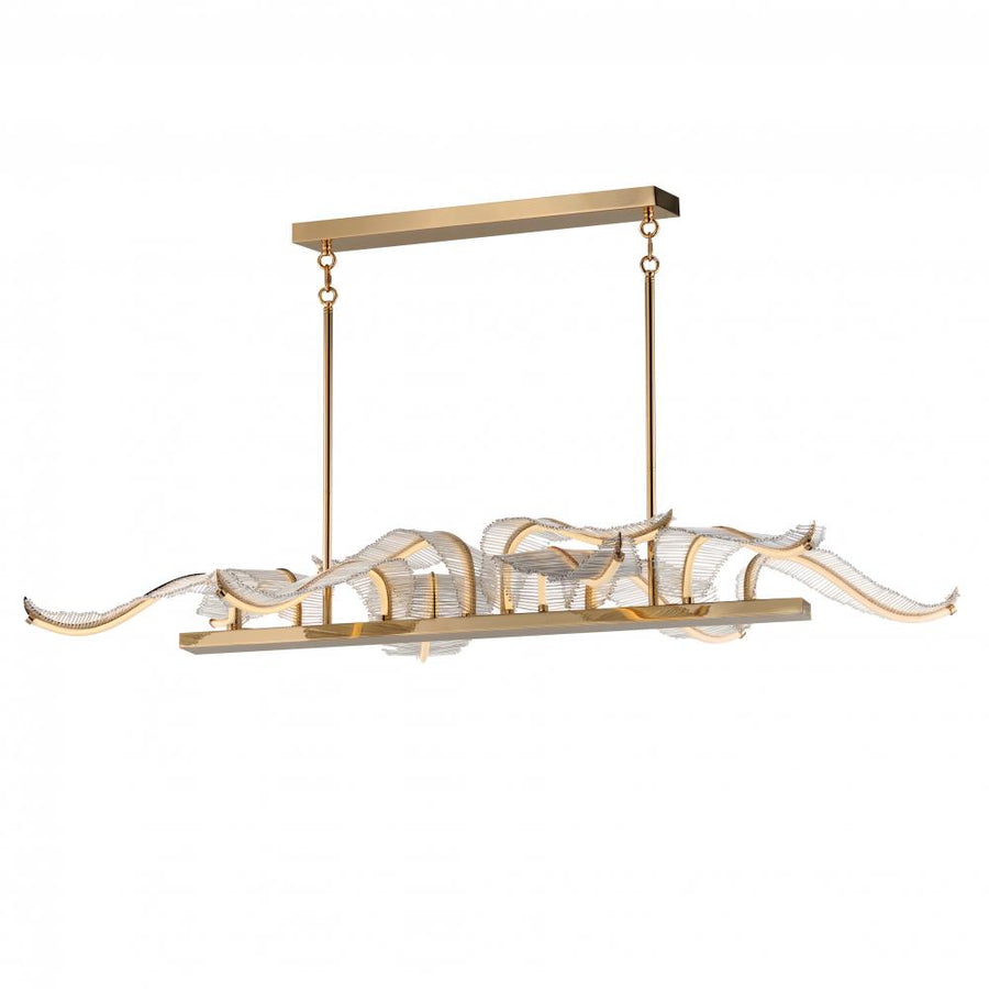 Studio M Lighting SM23819BCGLD Lillet 10-Light LED Linear Pendant