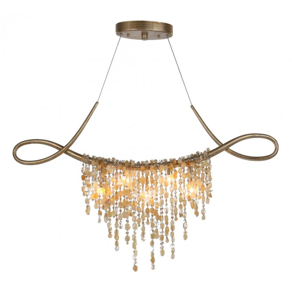 Studio M Lighting SM23834GS Cradle 5-Light Linear Chandelier