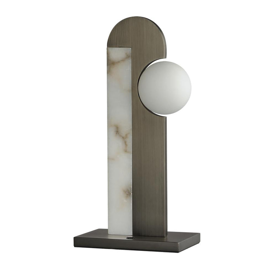 Studio M Lighting SM2421WABBZ New Age Desk Lamp Spanish Alabaster