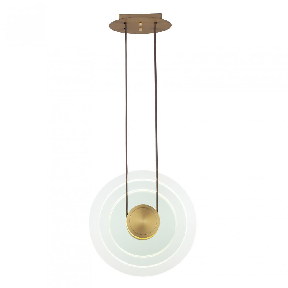 Studio M Lighting SM24401CLNAB Stratum 1-Light LED Pendant