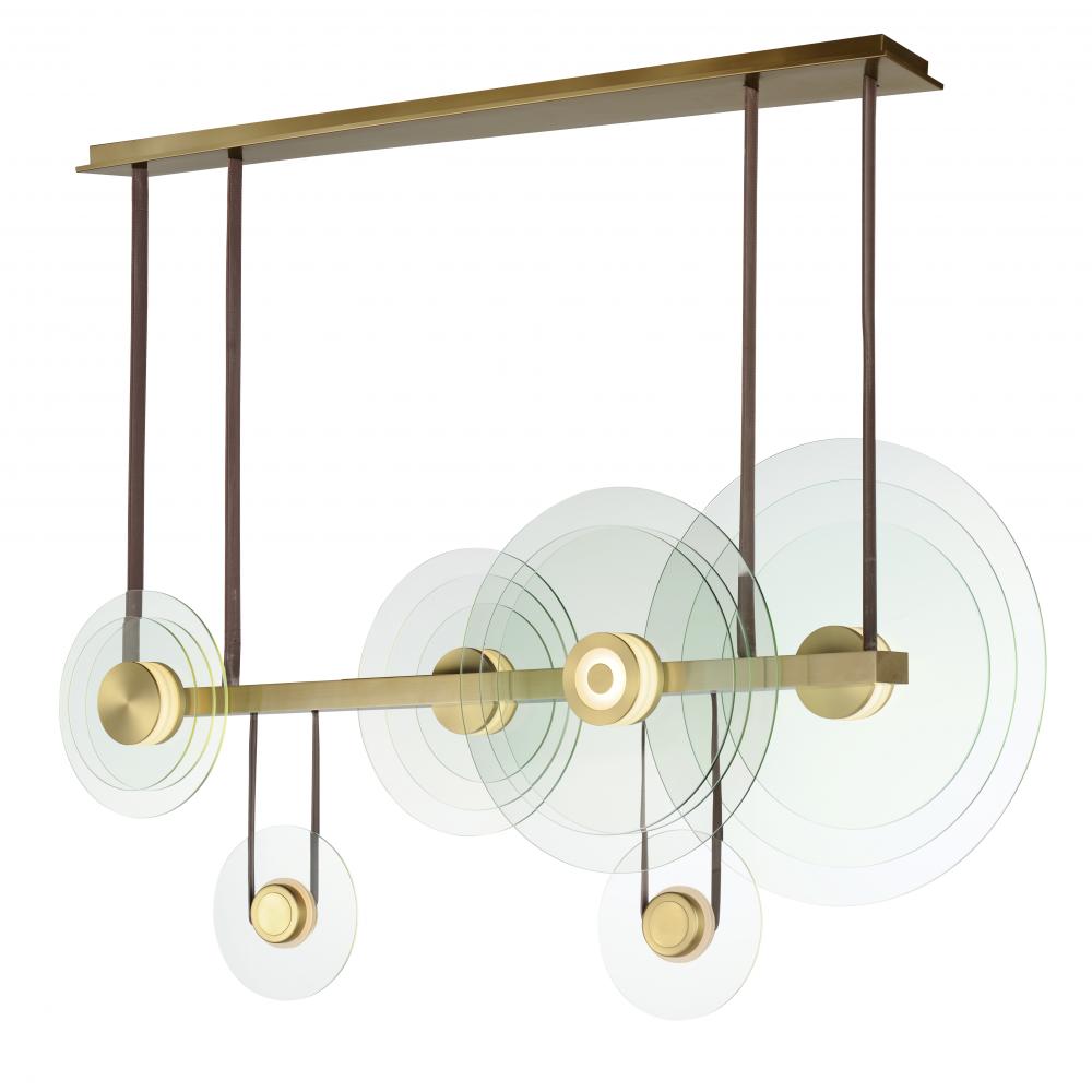 Studio M Lighting SM24406CLNAB Stratum 6-Light LED Pendant