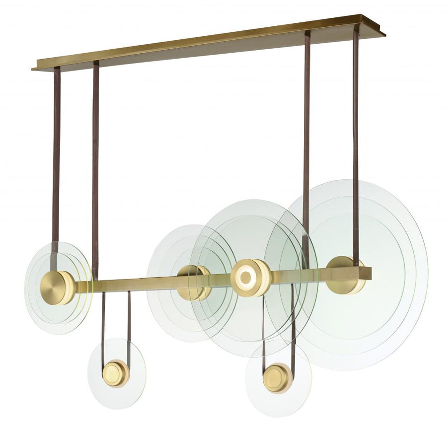 Studio M Lighting SM24406CLNAB Stratum 6-Light LED Pendant