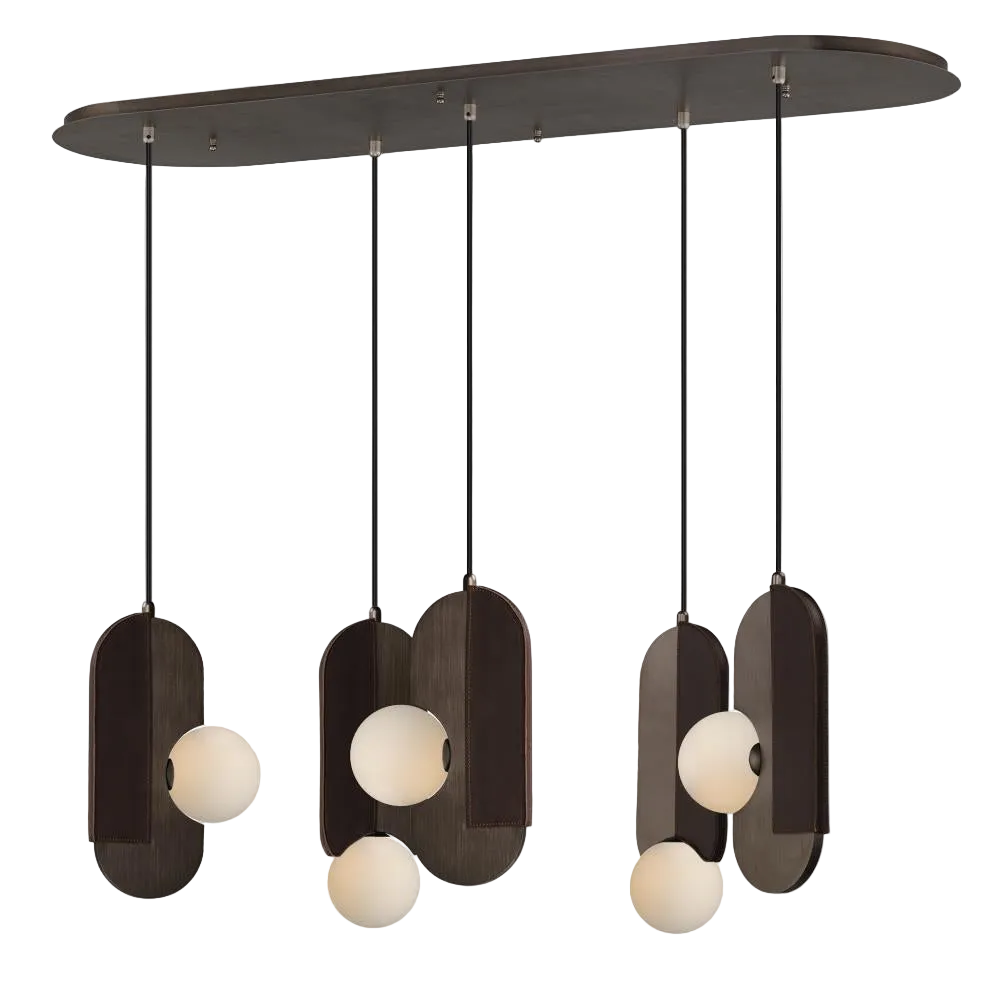 Studio M Lighting SM24605BBZ Stitched 5-Light Pendant