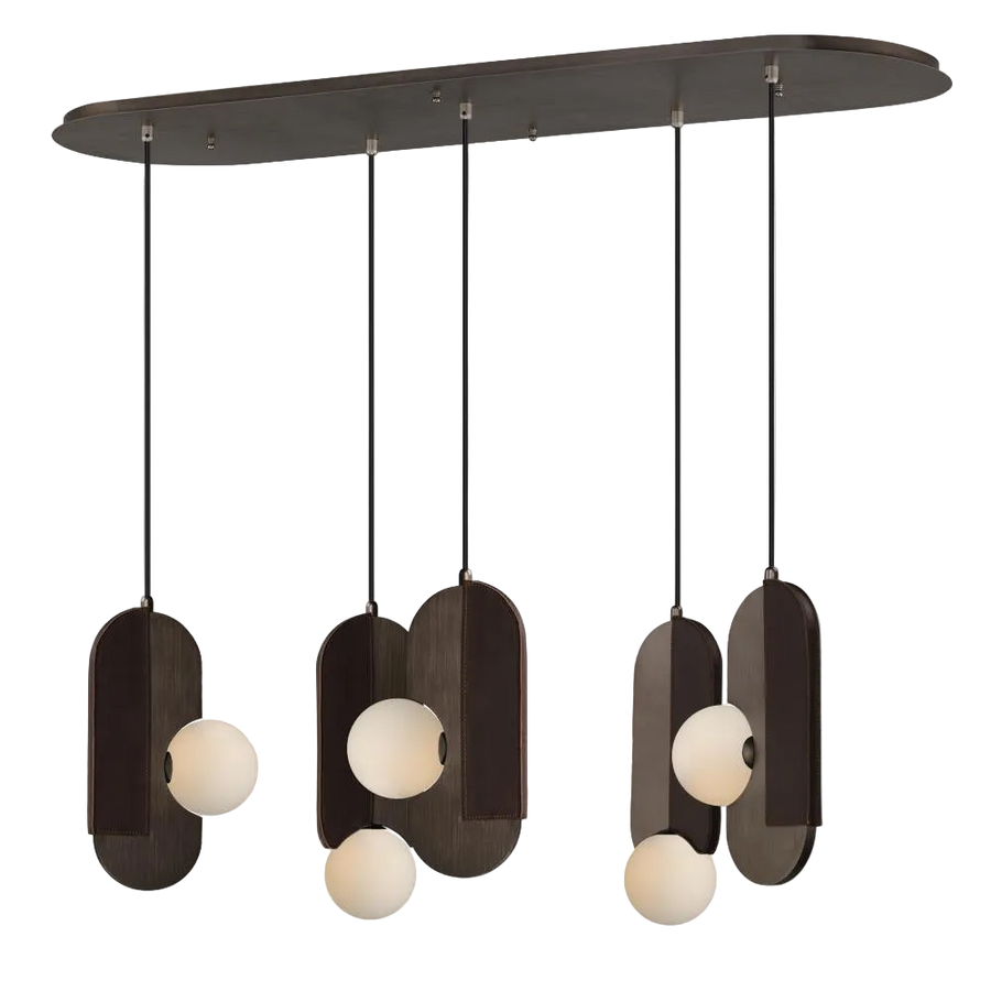 Studio M Lighting SM24605BBZ Stitched 5-Light Pendant