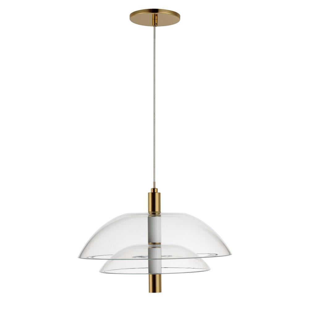 Studio M Lighting SM24701CLFG Arya Single Pendant - Clear French Gold