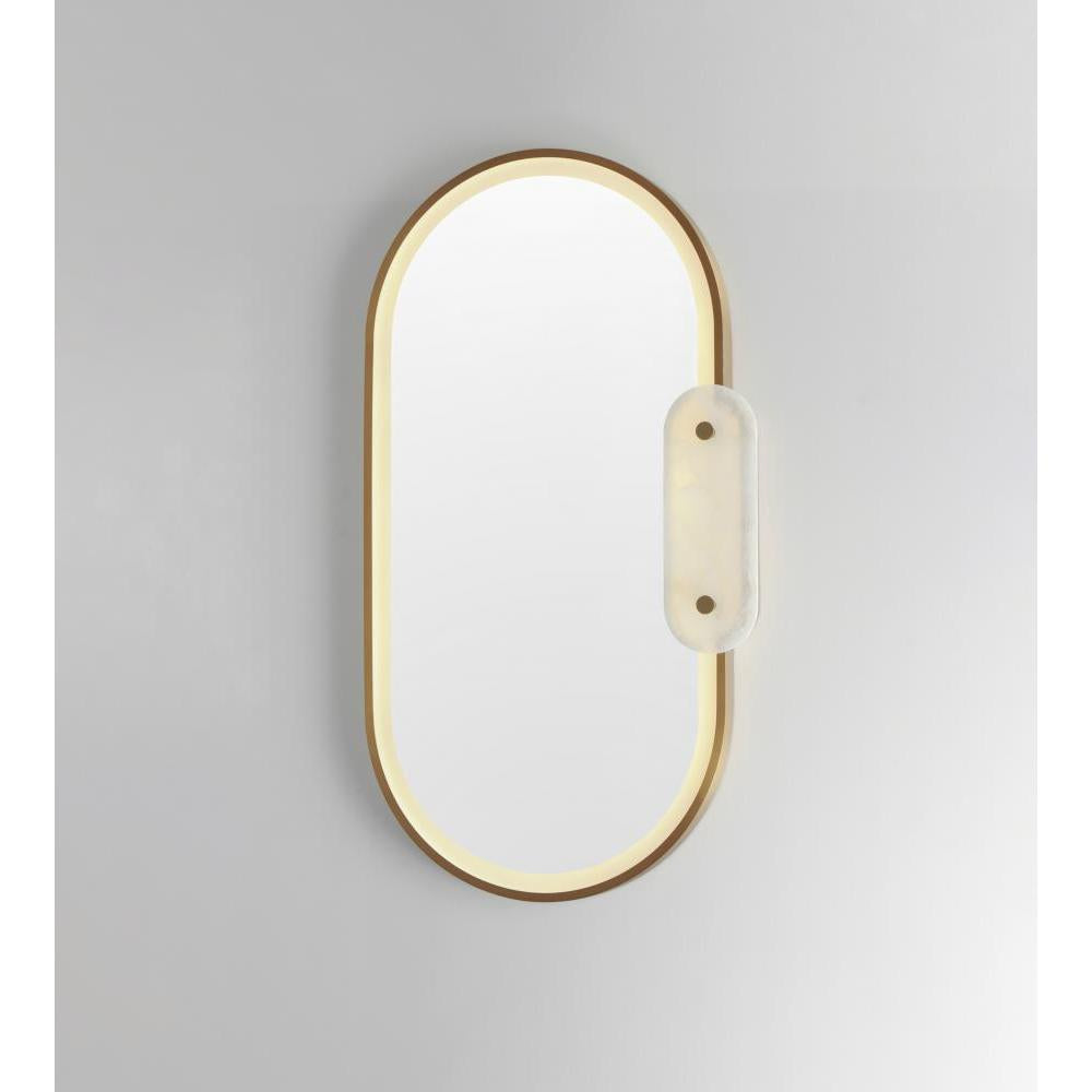 22 Inch LED Mirror – Brushed Champagne - Alternate view