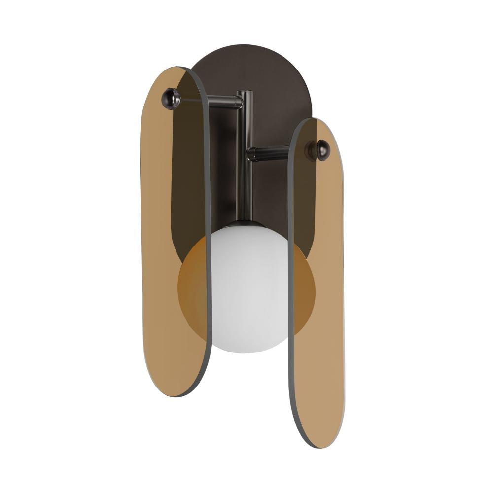 Studio M Lighting SM24810AMBBZ Megalith - Glass Megalith LED Wall Sconce - Amber