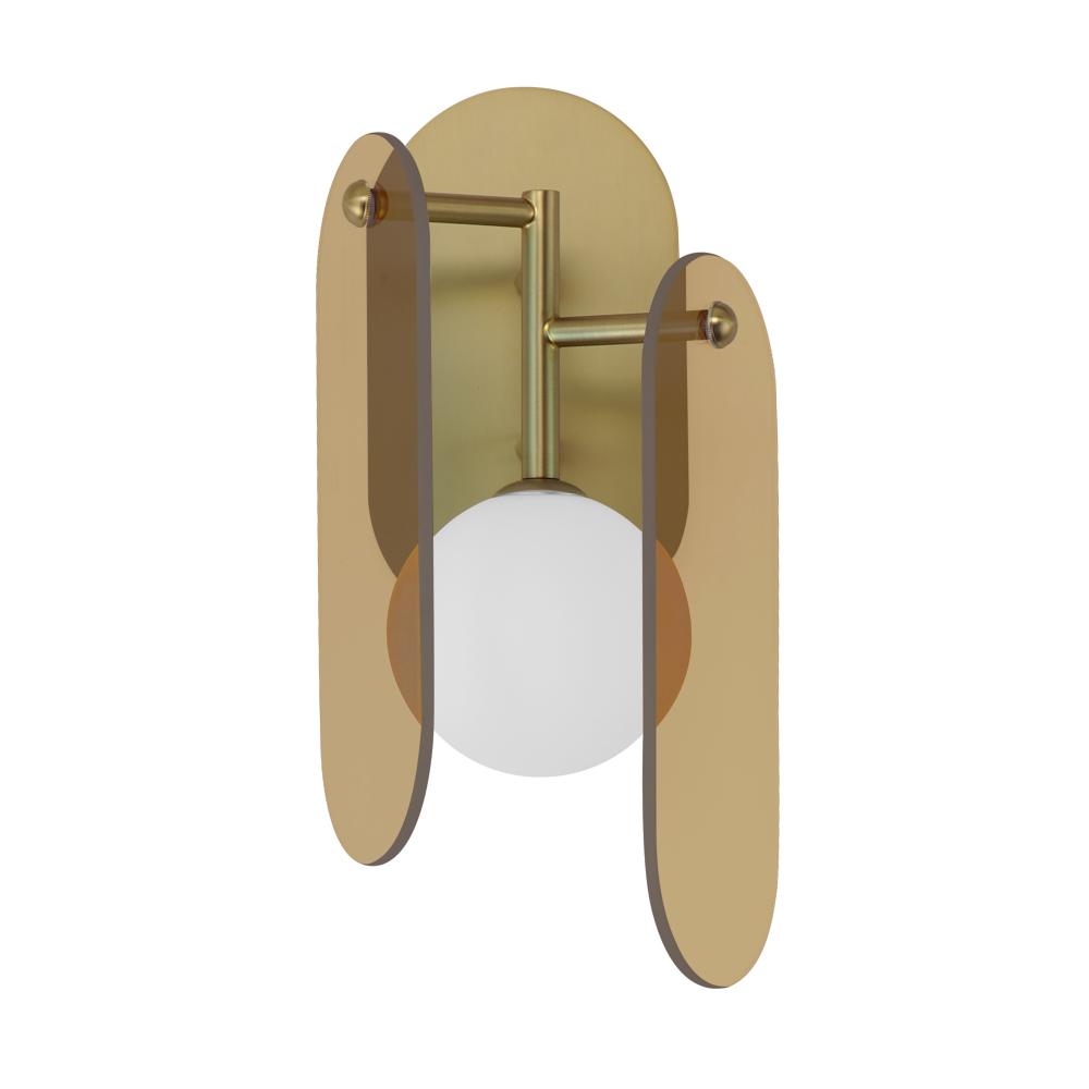 Studio M Lighting SM24810AMNAB Megalith - Glass Megalith LED Wall Sconce - Amber