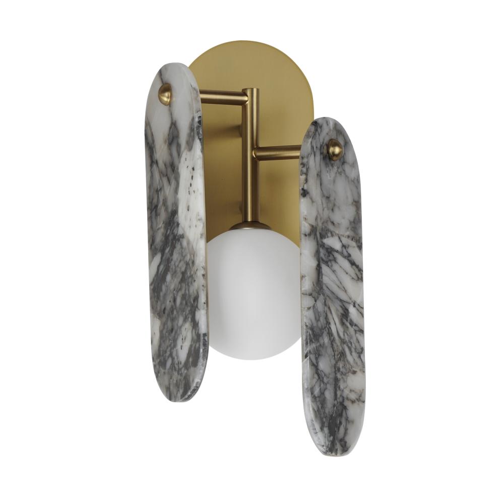 Studio M Lighting SM24810ARYNAB Megalith - Stone Megalith LED Wall Sconce - Striae Arya