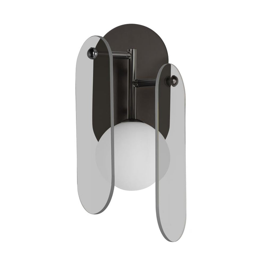 Studio M Lighting SM24810MSKBBZ Megalith - Glass Megalith LED Wall Sconce - Mirror Smoke
