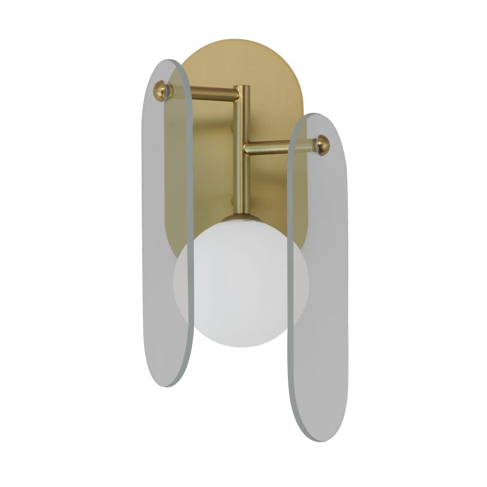 Studio M Lighting SM24810MSKNAB Megalith - Glass Megalith LED Wall Sconce - Mirror Smoke
