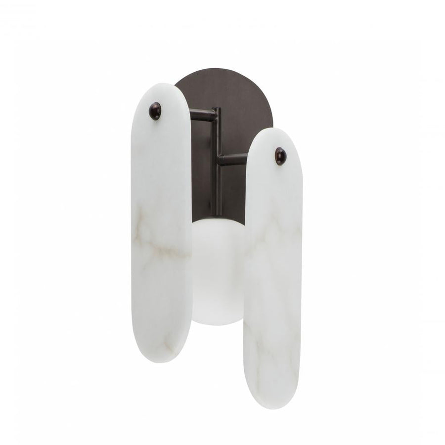 Studio M Lighting SM24810WABBZ Megalith - Stone Megalith LED Wall Sconce - Alabaster