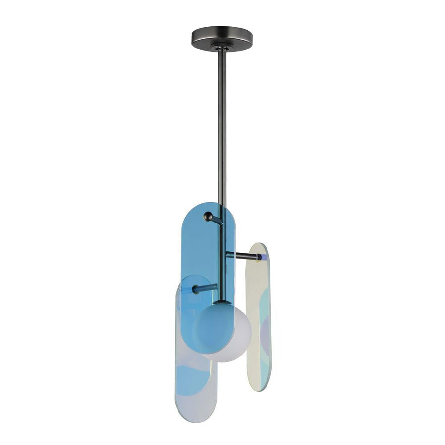 Studio M Lighting SM24811DCGM Megalith - Glass Megalith Stem Hung Pendant Dichroic Glass