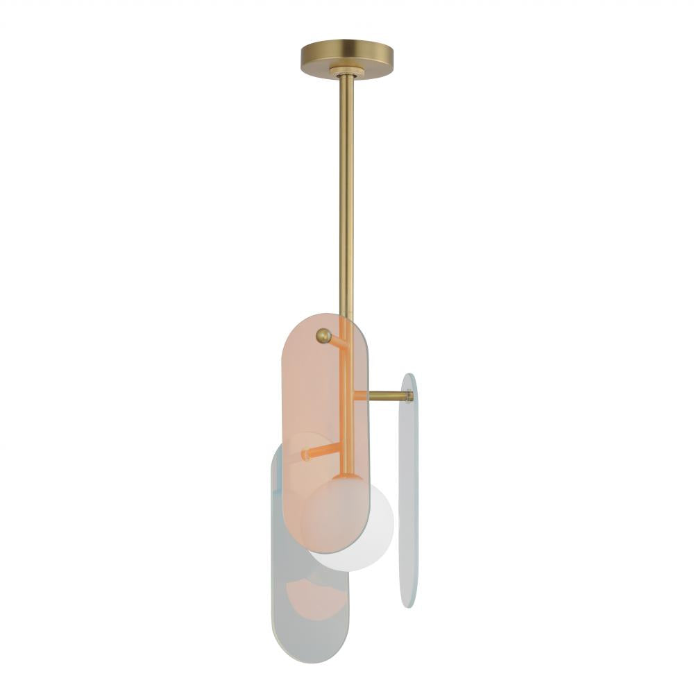 Studio M Lighting SM24811DCNAB Megalith - Glass Megalith Stem Hung LED Pendant - Dichroic