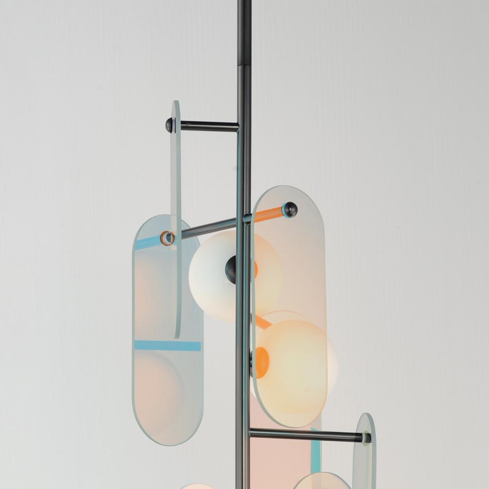 Studio M MEGALITH - GLASS SM24827DCGM Pendant - Gunmetal - Alternate view