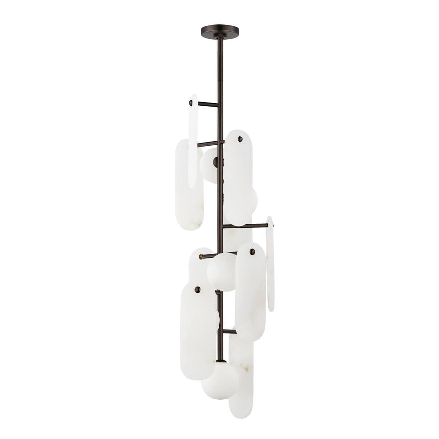 Studio M Lighting SM24827WABBZ Megalith - Stone Megalith 5-Light Vertical Pendant - WA
