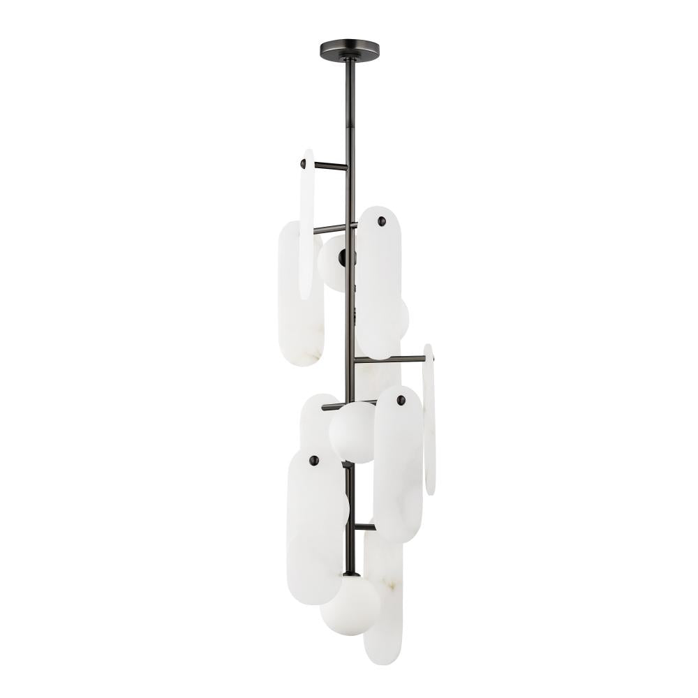 Studio M Lighting SM24827WAGM Megalith - Stone Megalith 5-Light Vertical Pendant - WA