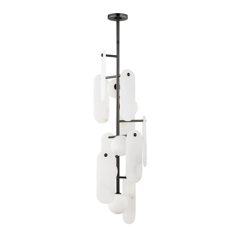 Studio M Lighting SM24827WAGM Megalith - Stone Megalith 5-Light Vertical Pendant - WA