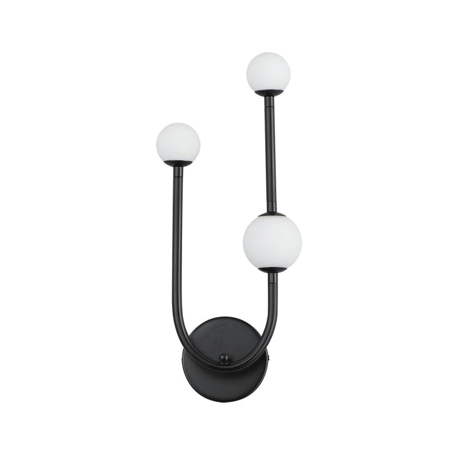 Studio M Lighting SM24830BK Alina 3-Light LED Wall Sconce