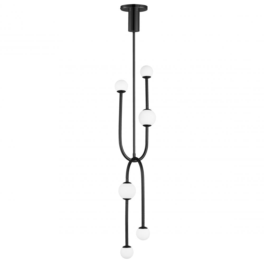 Studio M Lighting SM24836BK Alina 6-Light LED Pendant