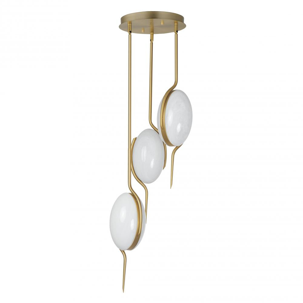 Studio M Lighting SM24873MRNAB Locket 3-Light LED Pendant