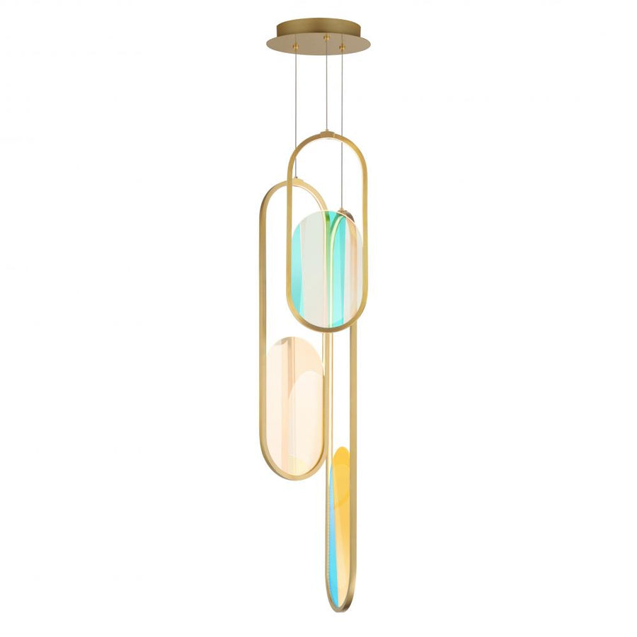 Studio M Lighting SM24883DCNAB Trance 3-Light LED Pendant