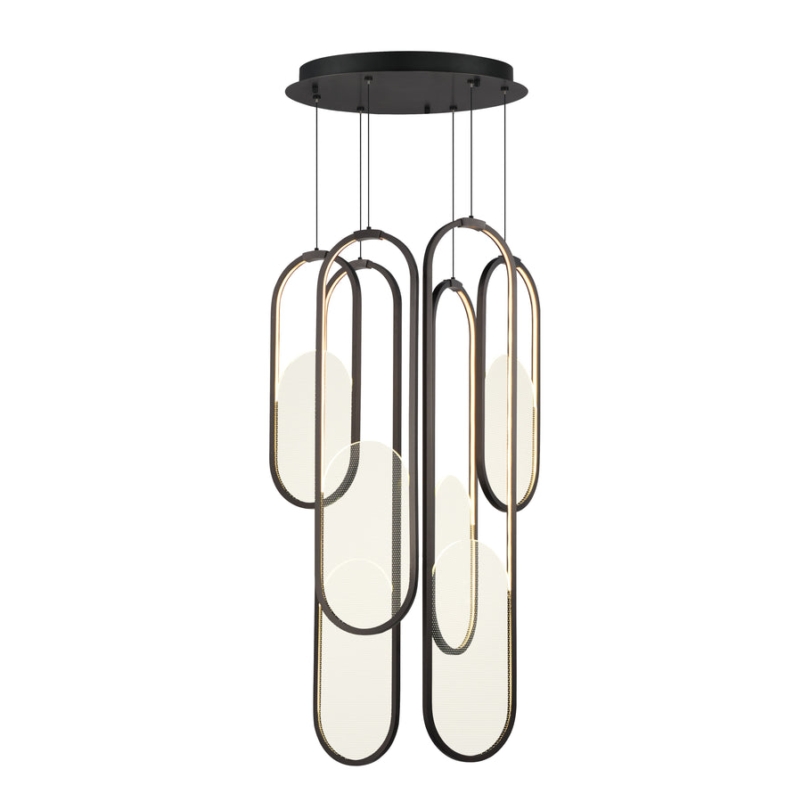 Studio M Lighting SM24885GM Trance 6-Light LED Pendant
